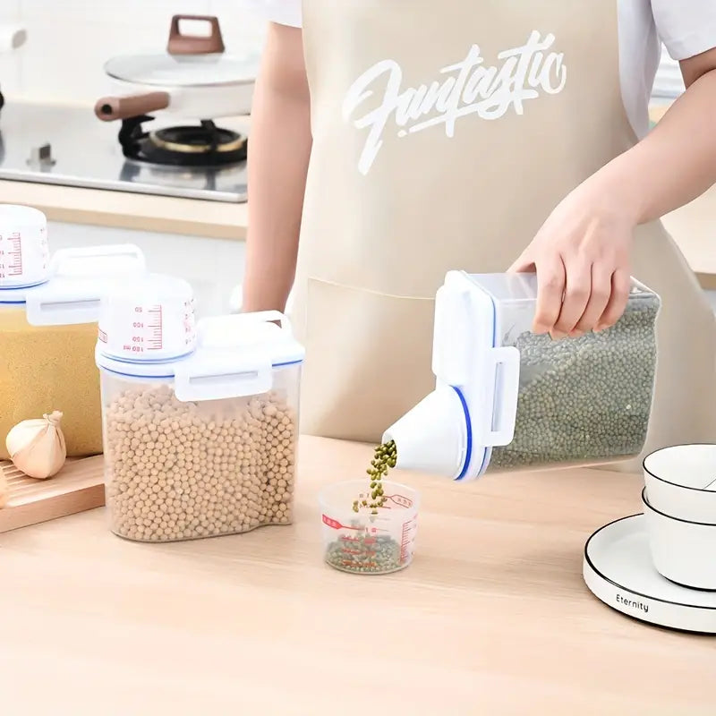 Sealed food Bucket with Measuring Cup