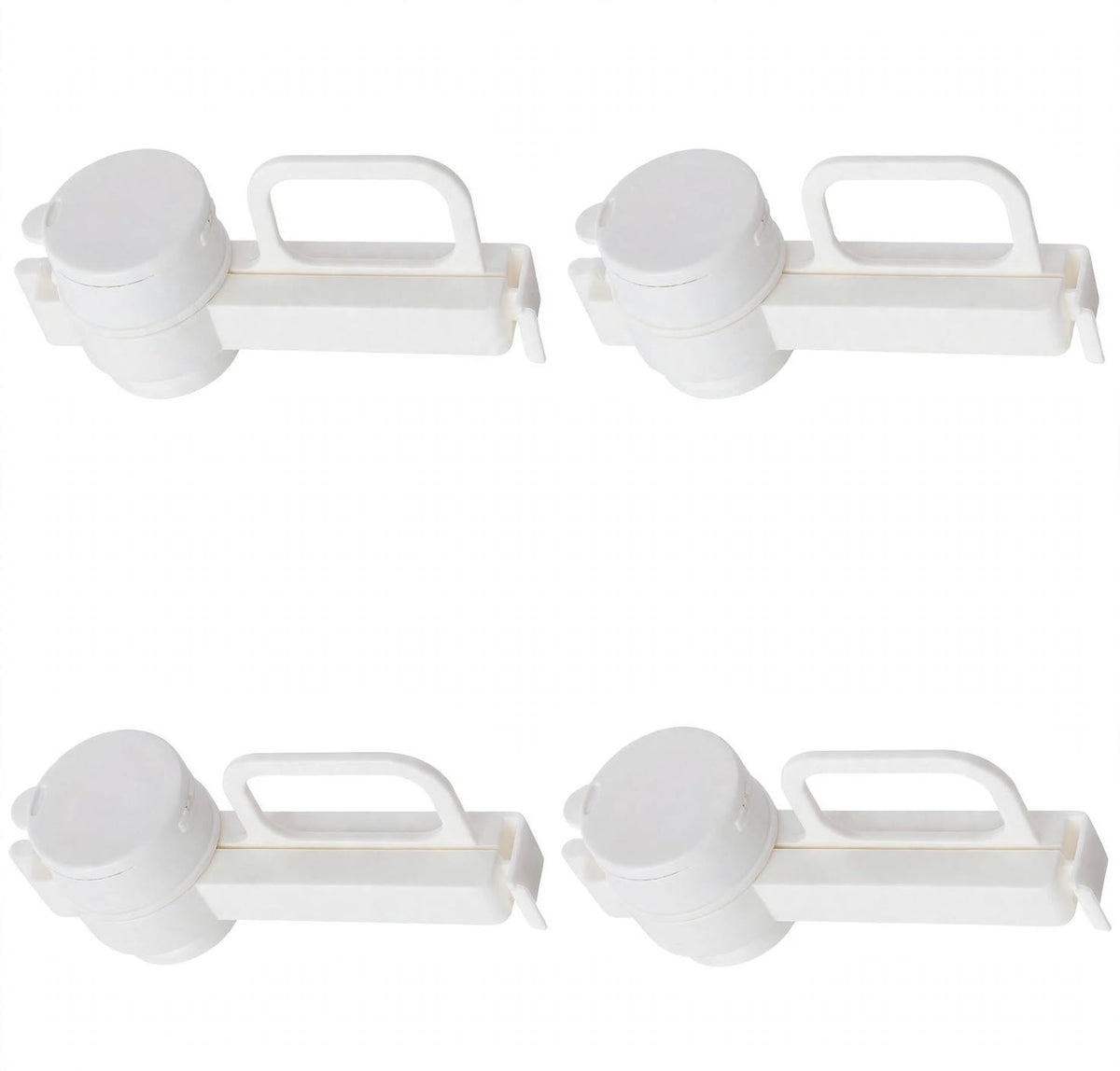 4 Pack Bag Clips with Pour Spout + 10 PCS Food Bag Clips Sealing Bag Clips