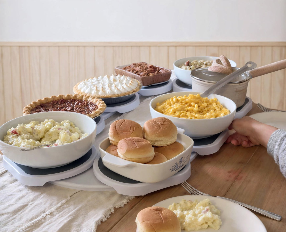 Rotating serving table