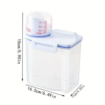 Sealed food Bucket with Measuring Cup