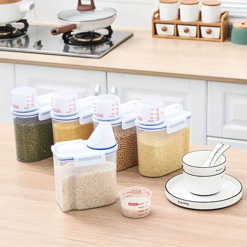Sealed food Bucket with Measuring Cup