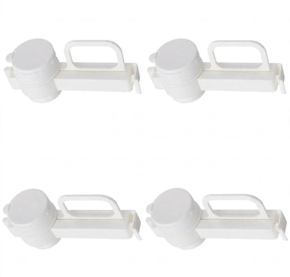 4 Pack Bag Clips with Pour Spout + 10 PCS Food Bag Clips Sealing Bag Clips