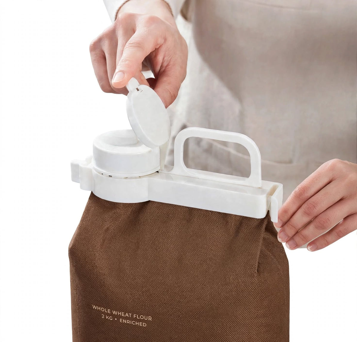 4 Pack Bag Clips with Pour Spout + 10 PCS Food Bag Clips Sealing Bag Clips