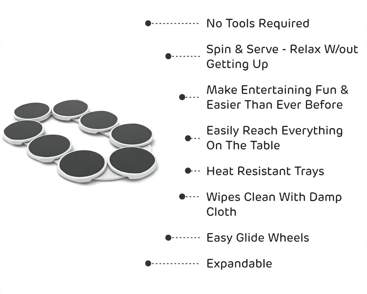 Rotating serving table